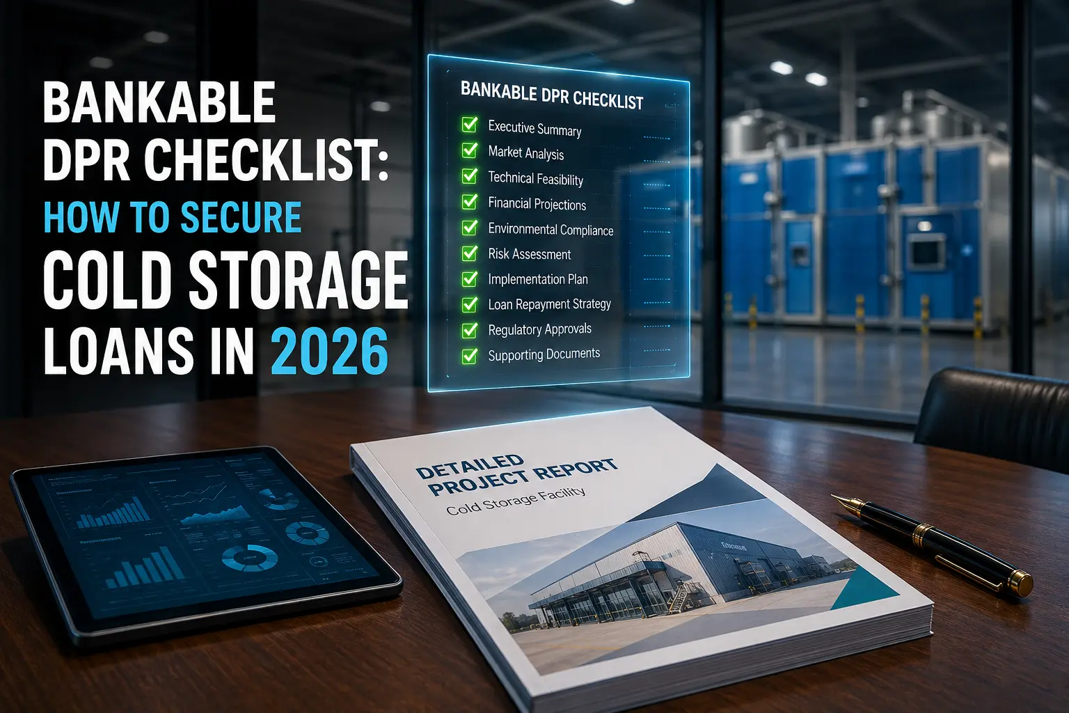 Bankable DPR Checklist: How to Secure Cold Storage Loans in 2026