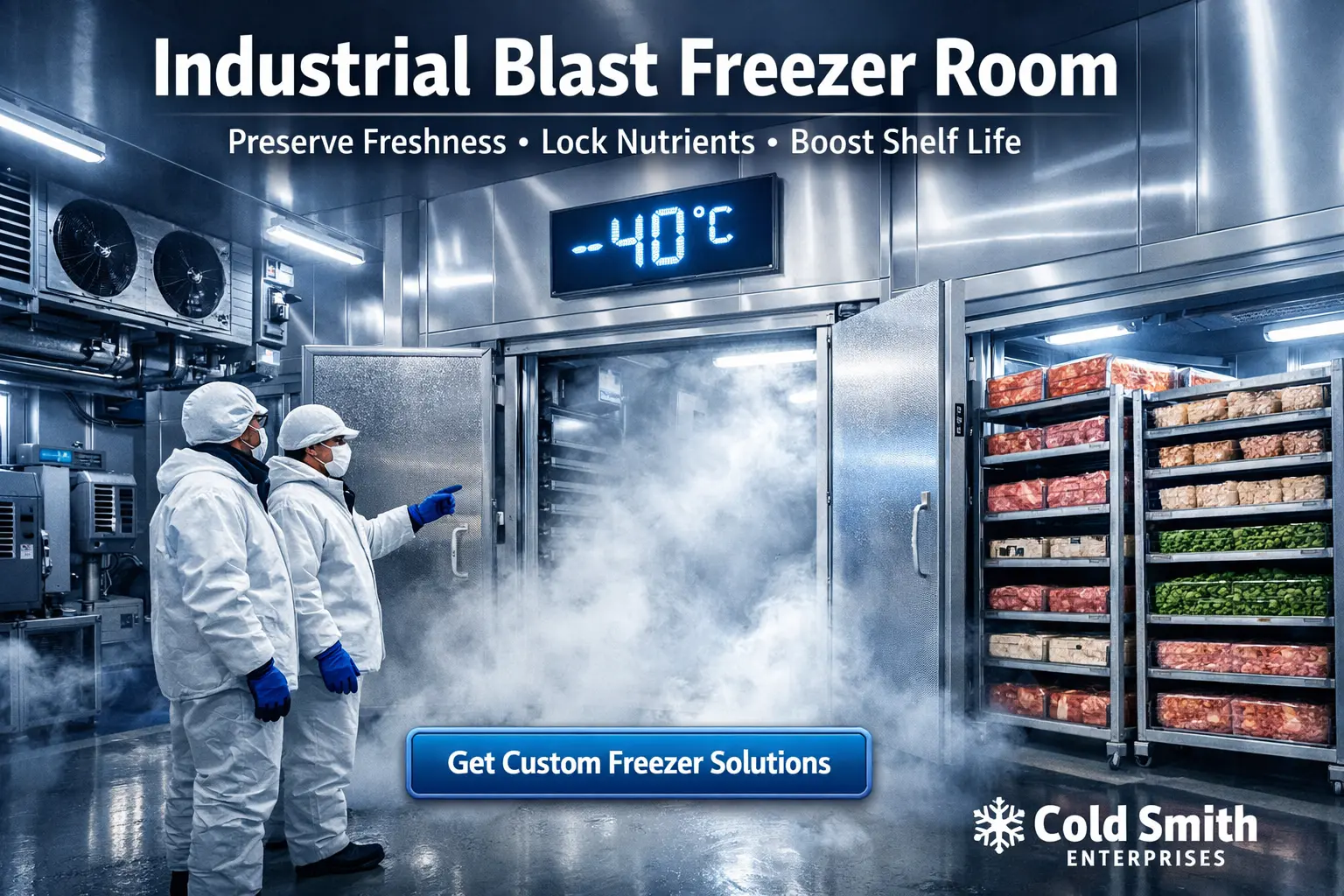 Industrial Blast freezer in bangalore