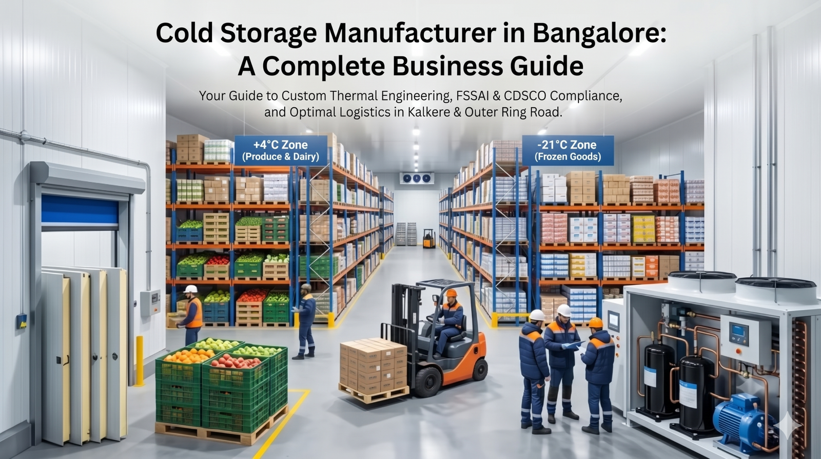 Industrial cold storage warehouse in Bangalore